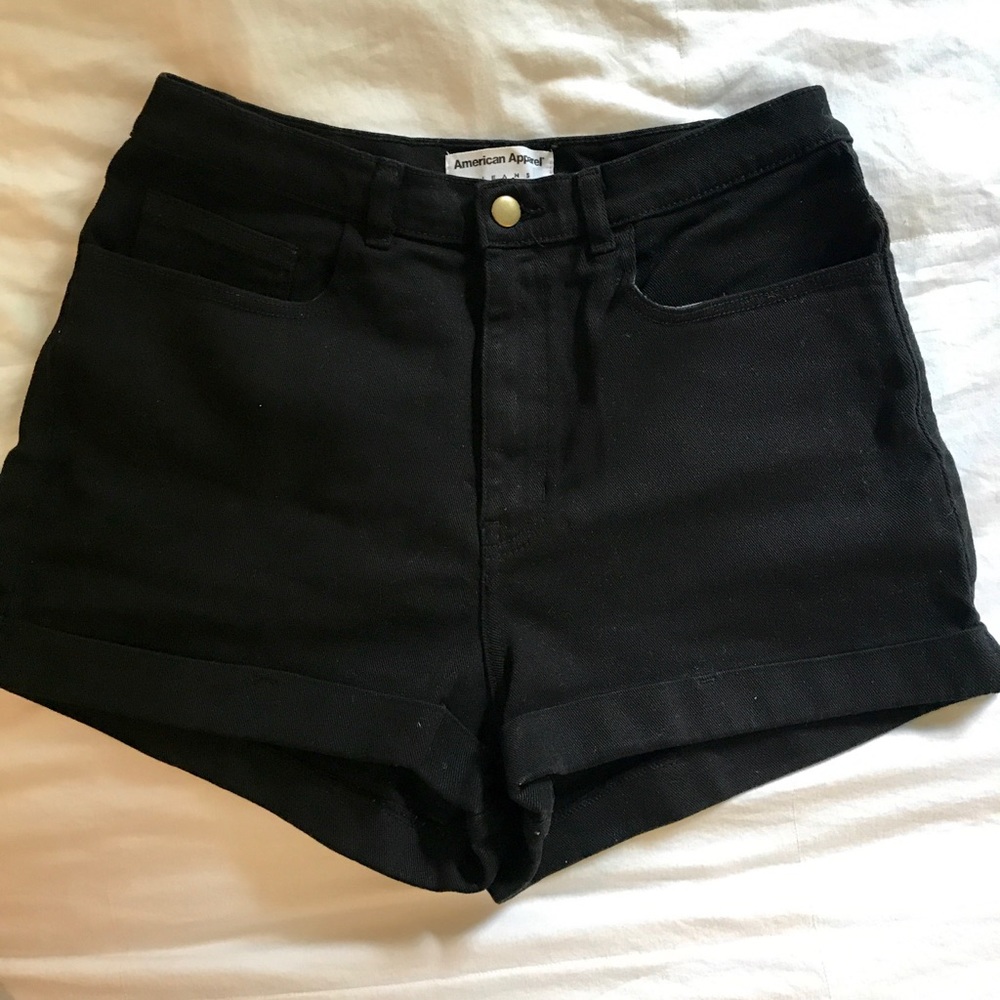 NWOT American Apparel High Waisted Denim Shorts