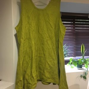 Cynthia Ashby Lime Green Tank Dress