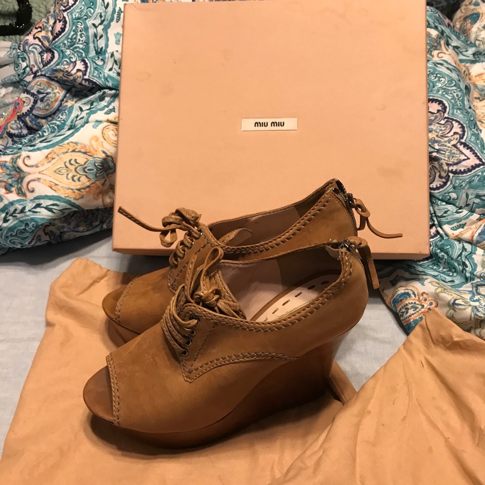 Miu Miu open-toe wedges