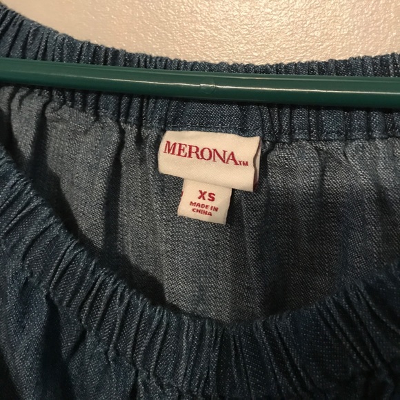 Merona chambray off the shoulder dress - Picture 4 of 4