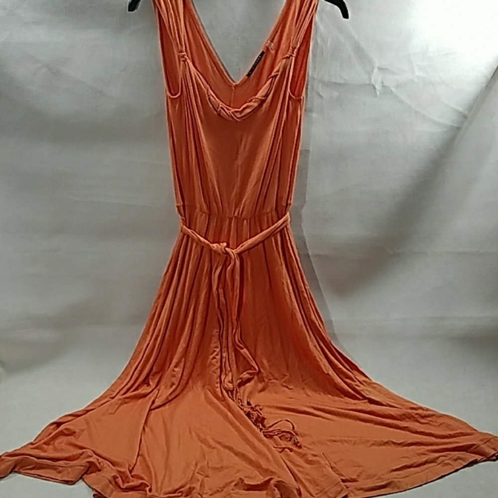 Elie Tahari Orange Sleeveless Dress