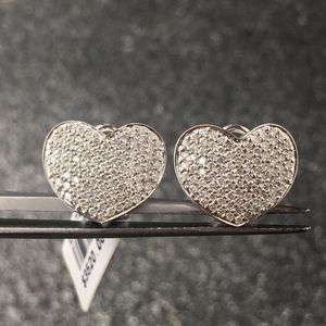 2CT DIAMOND 18KT WHITE GOLD HEART CLIP ON EARRINGS