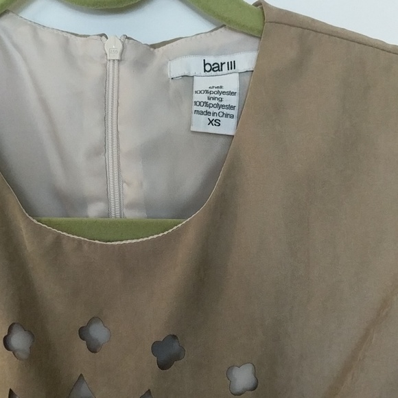 Olive green Faux Suede BarIII dress - Picture 2 of 4