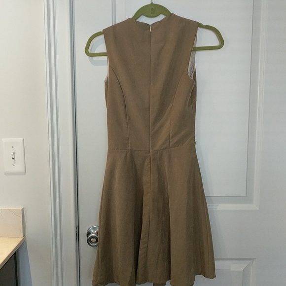 Olive green Faux Suede BarIII dress - Picture 4 of 4