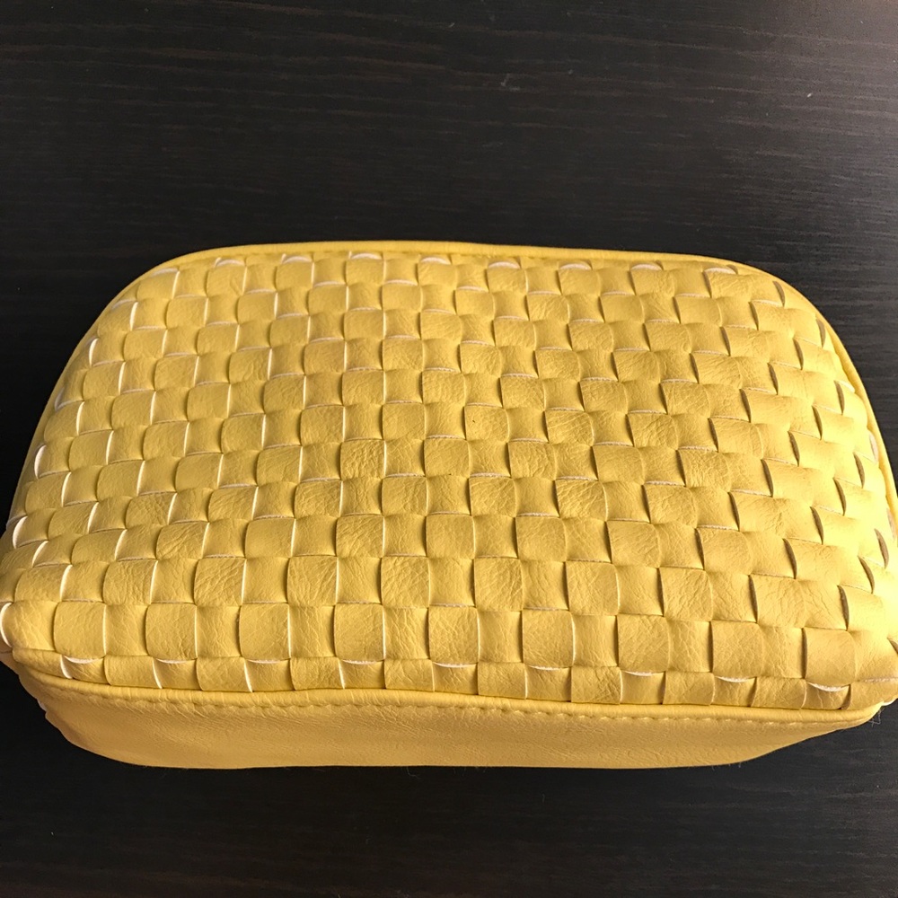 Yellow make up bag