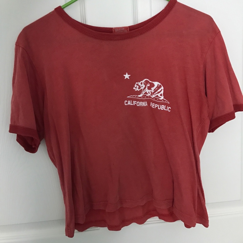 Brandy Melville Red California Republic Tee