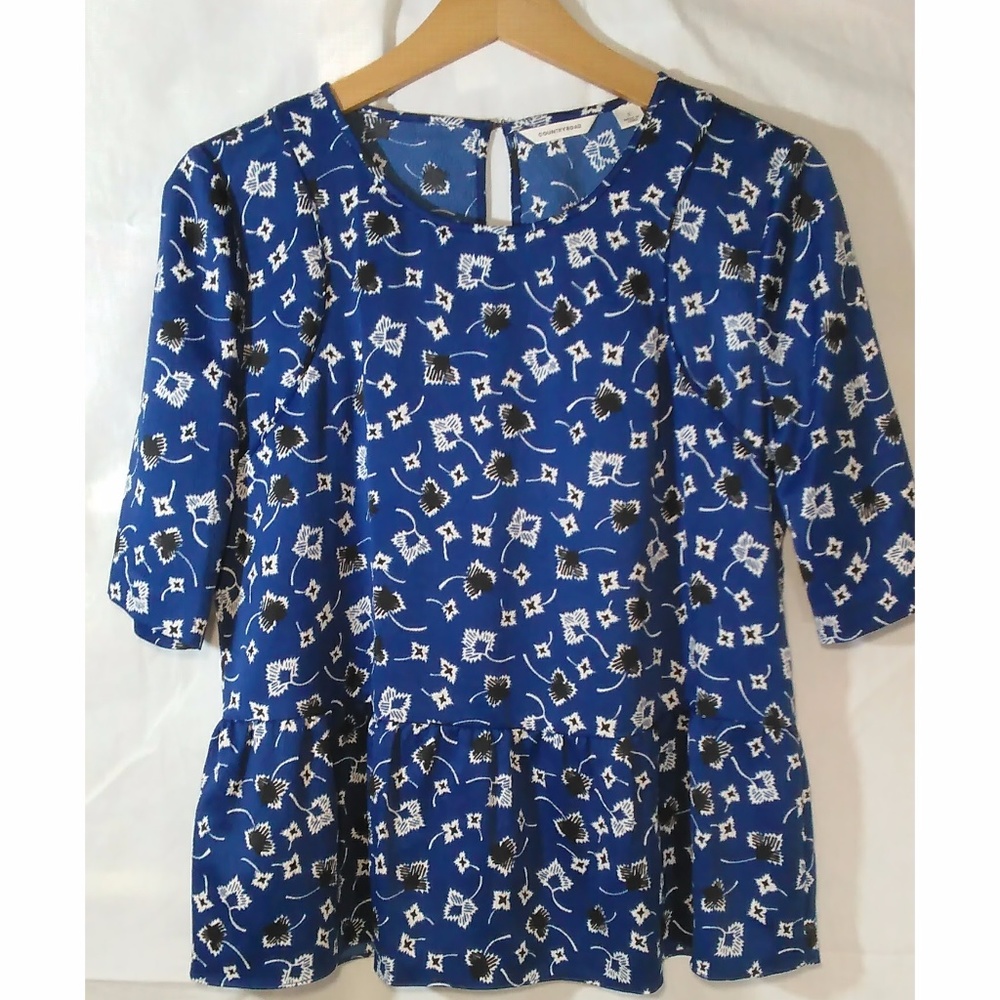 Country Road Floral Peplum Top