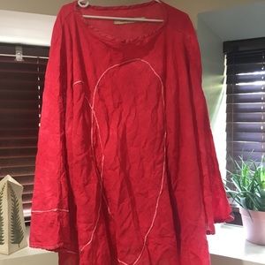 Cynthia Ashby Bright Pink Poncho