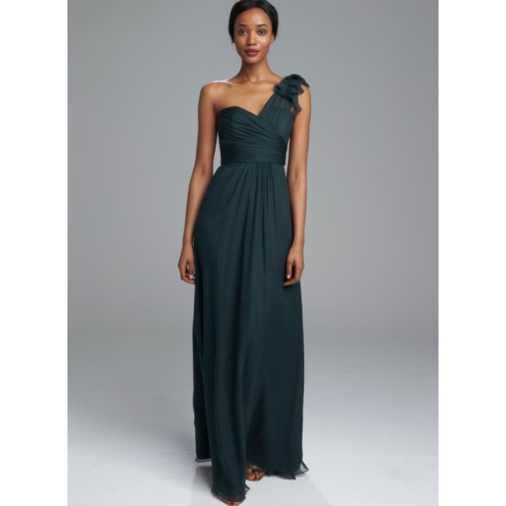 Amsale navy blue bridesmaid dress, size 6
