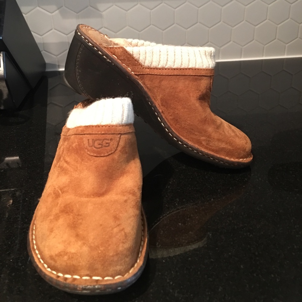 UGG chestnut suede 1934 mules