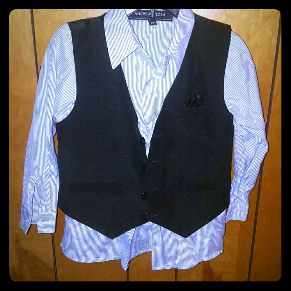 Boys dresd shirt and vest