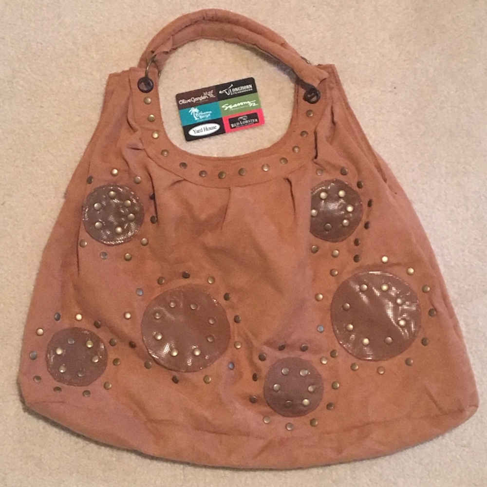 📦Donating Soon!📦 Unique Faux-Suede Bag