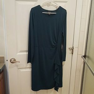 Teal Covington dress, size L
