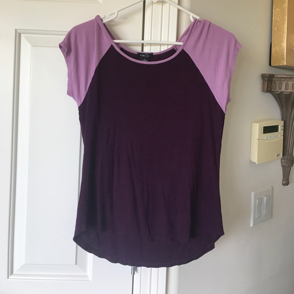 Purple flowy t-shirt