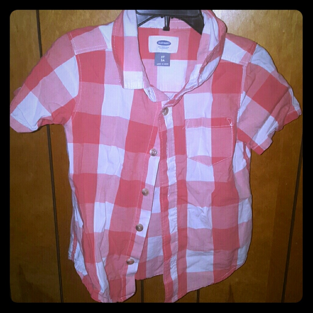 Boys shirt sleeve button down