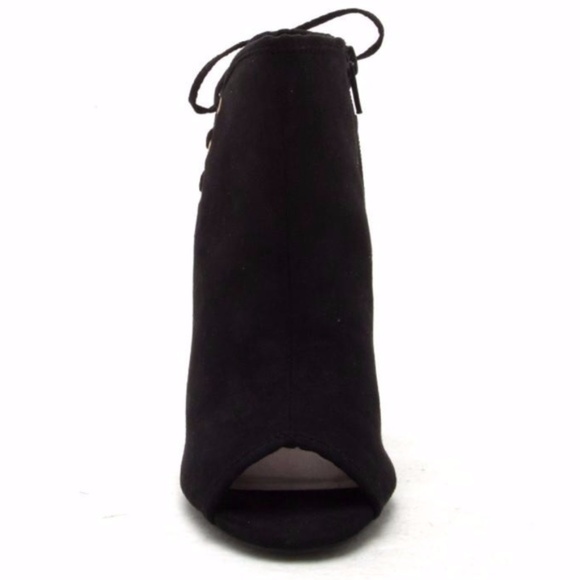 HP‼️ Noemi Lace Up Accent Peep Toe Bootie - Picture 6 of 8