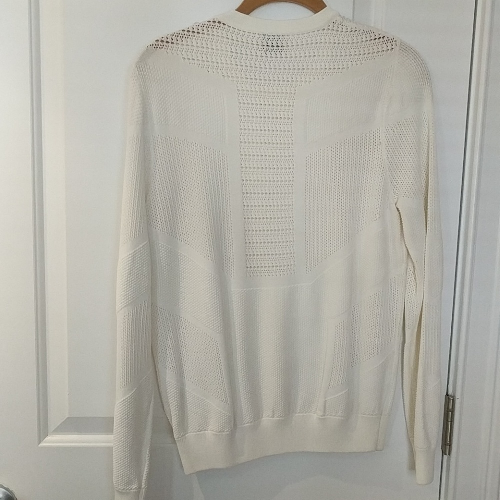 Heavy weight white viscose sweater - Picture 3 of 3