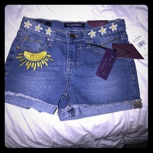 Girls VIGOSS Size 6 blue jean shorts. BNWT