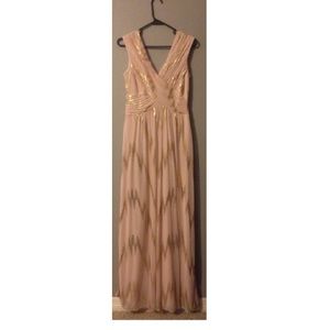 Blush Pink and Gold Dress