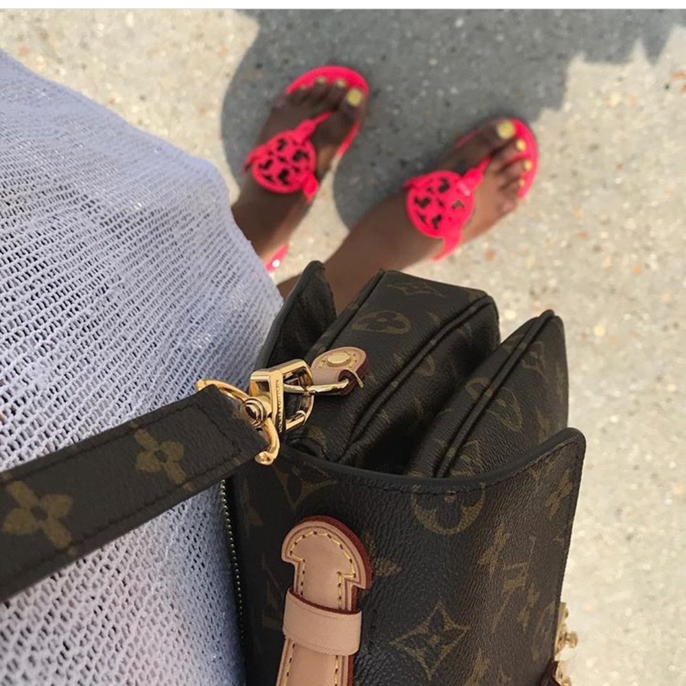 Tory Burch Fluorescent Fuchsia Pink Miller Sandals - Picture 2 of 8