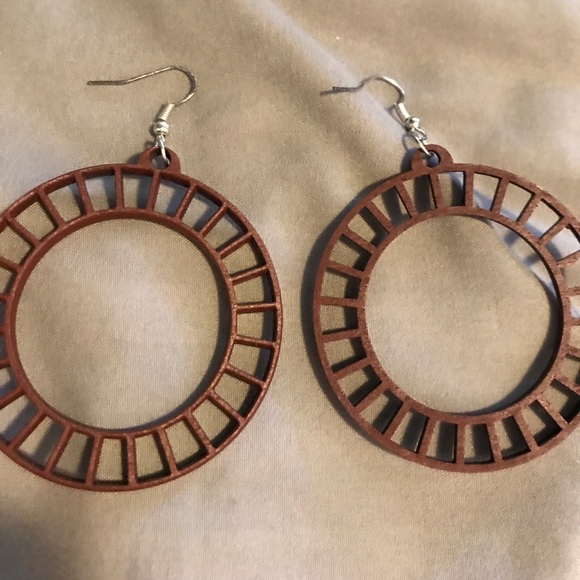 Wooden Earrings! - Picture 3 of 3