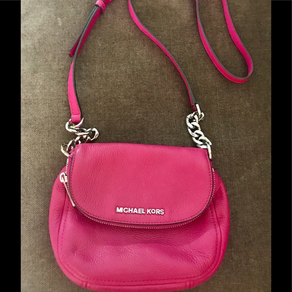 Michael Kors Pebble Leather Bedford Flap Crossbody