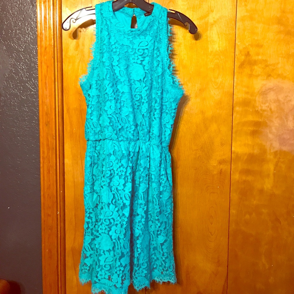 Turquoise Lace Dress