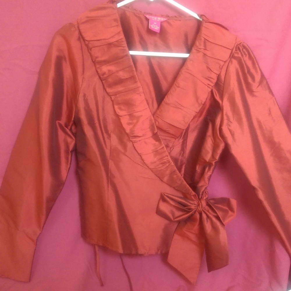 NWT SUNNY LEIGH Silk Blouse