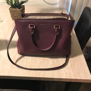 Large Plum Michael Kors Handbag