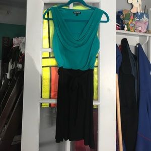 Drapey neckline dress