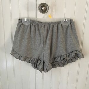 BRAND NEW Gray Flowy Ruffle Shorts