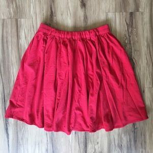 American Apparel Classic Girl Skirt in Red
