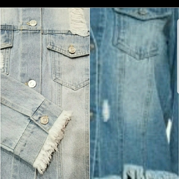 DISTRESSED DENIM JACKET - Picture 4 of 4
