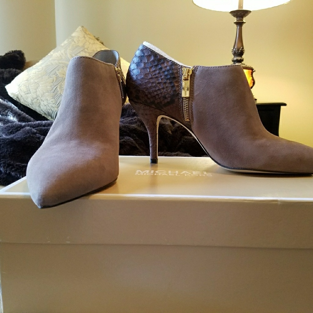 Michael Kors Suede Booties NIB