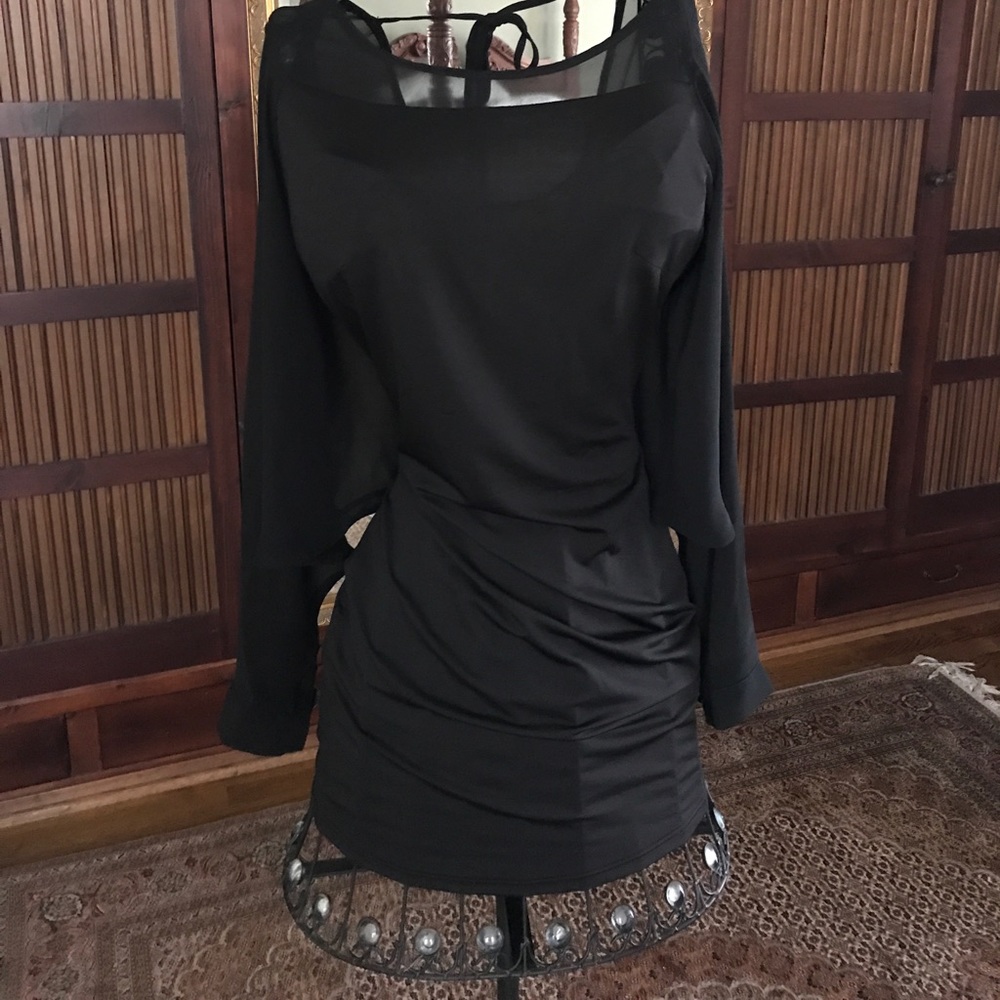 Black mini cocktail dress