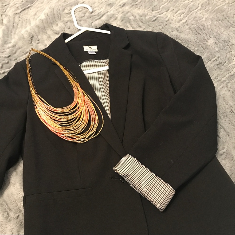 🍁BOGO🍁 Black 3/4 sleeve blazer