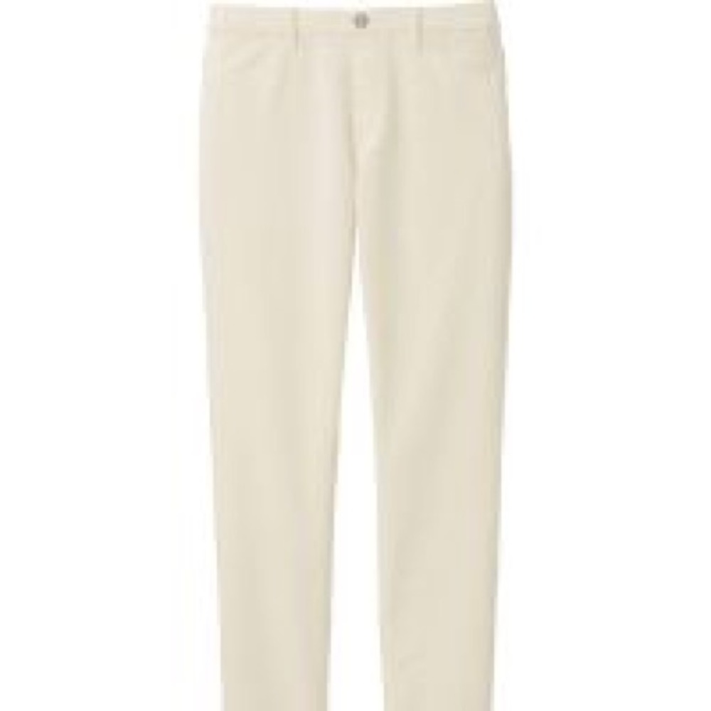 Uniqlo white corduroy pants