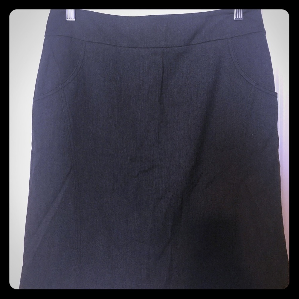 LOFT charcoal grey skirt