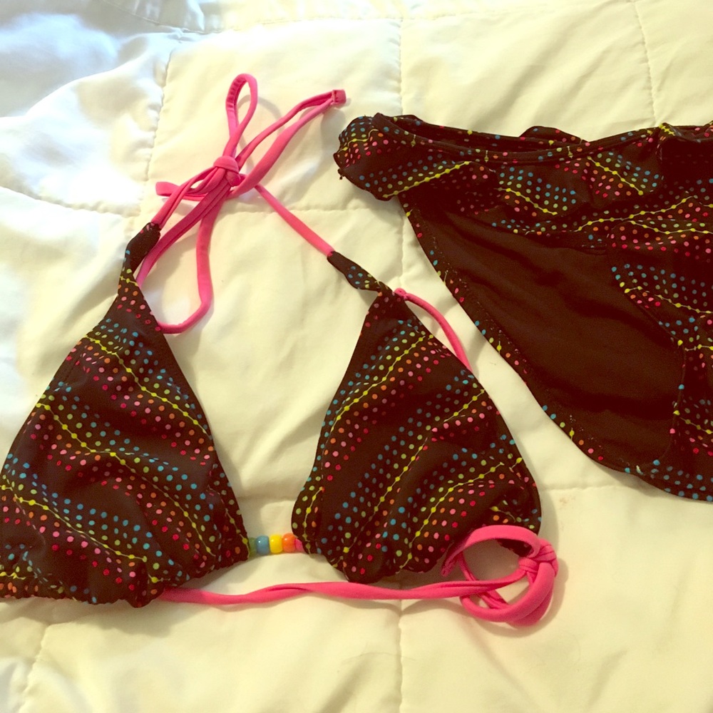 Black Patterned Bikini 👙