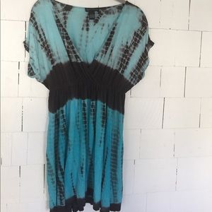 Club Z Tie Dye Dress/Beach Cover Up