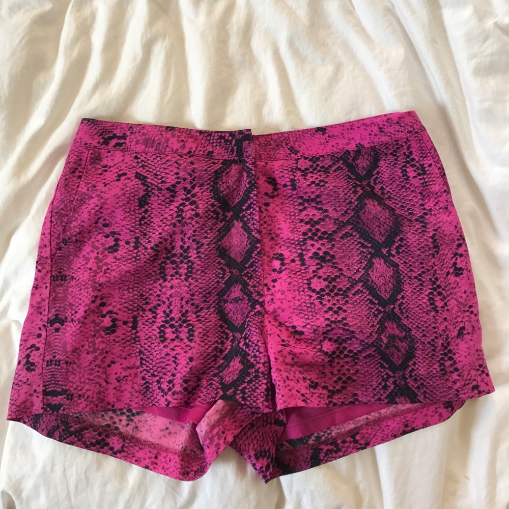 Fun snakeskin shorts