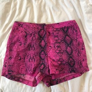 Fun snakeskin shorts