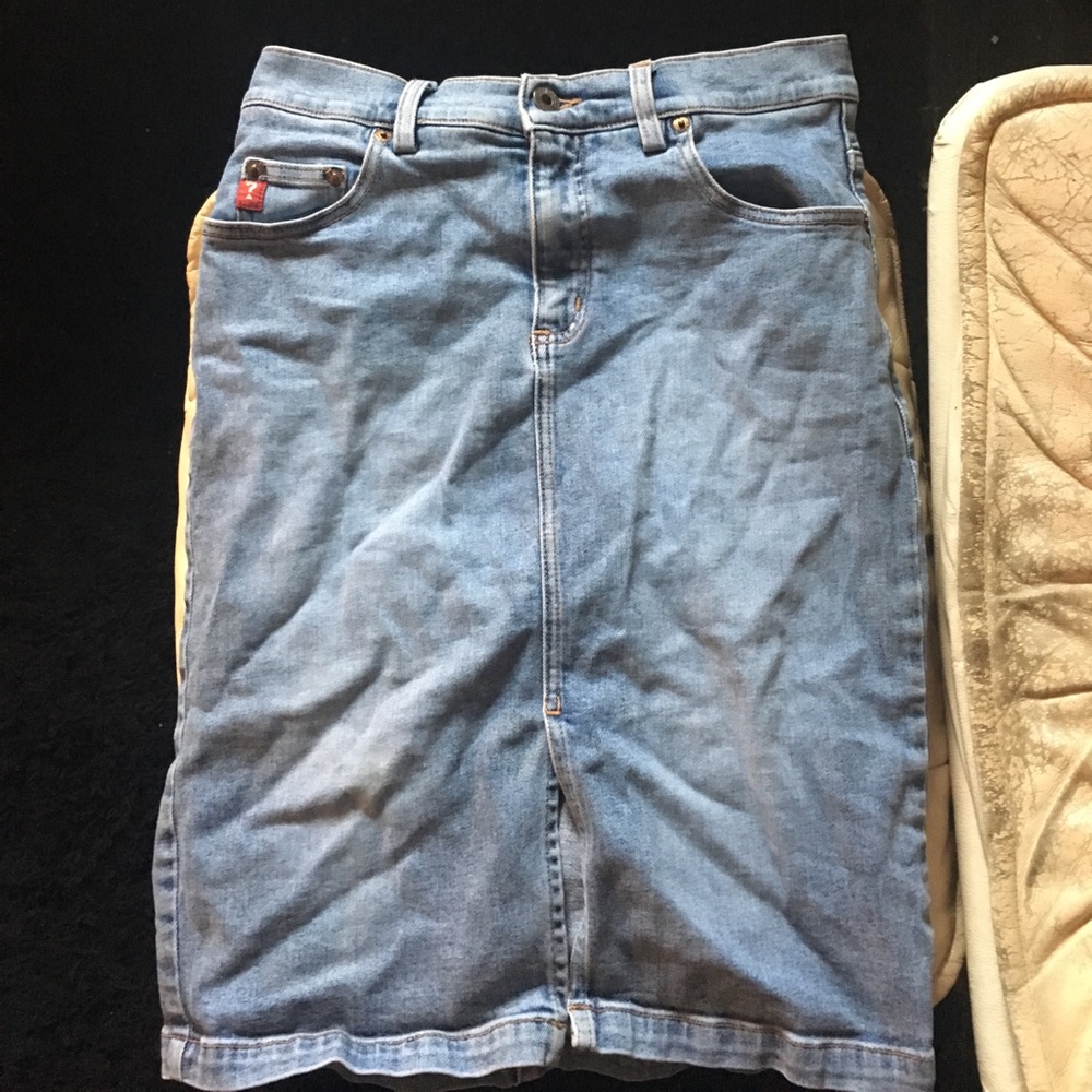 Guess denim jean skirt