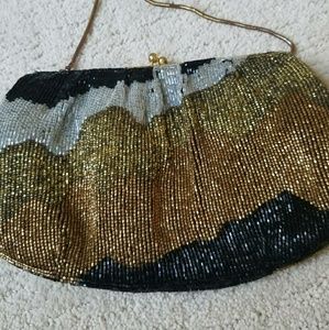 Vintage Bags - Vintage Beaded Coin Purse Shoulder Bag Vintage Bags - Vintage Beaded Coin Purse Shoulder Bag