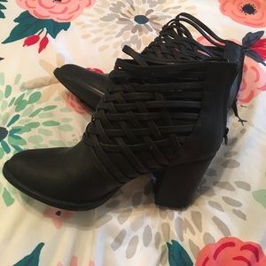 Black ankle boots