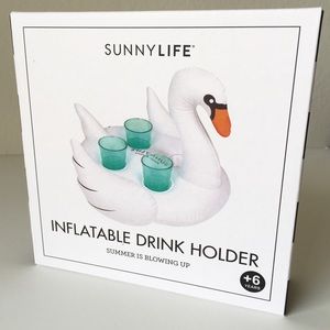 Inflatable Swan Drink Holder
