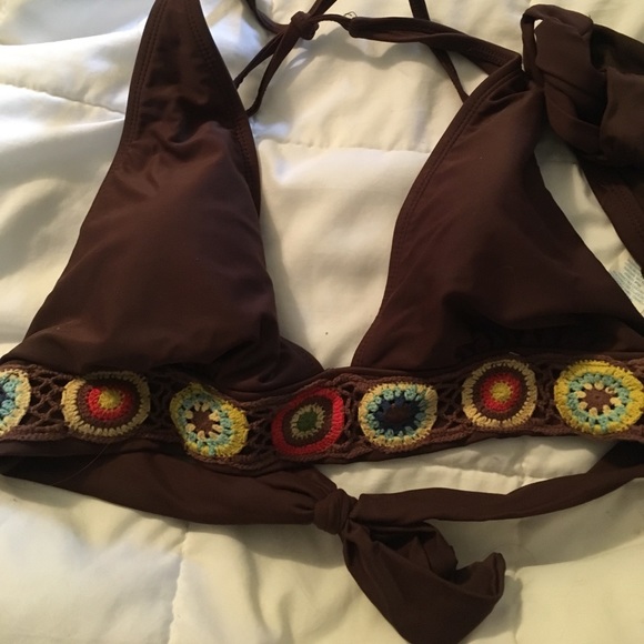 Brown Crocheted Bikini - Picture 2 of 5
