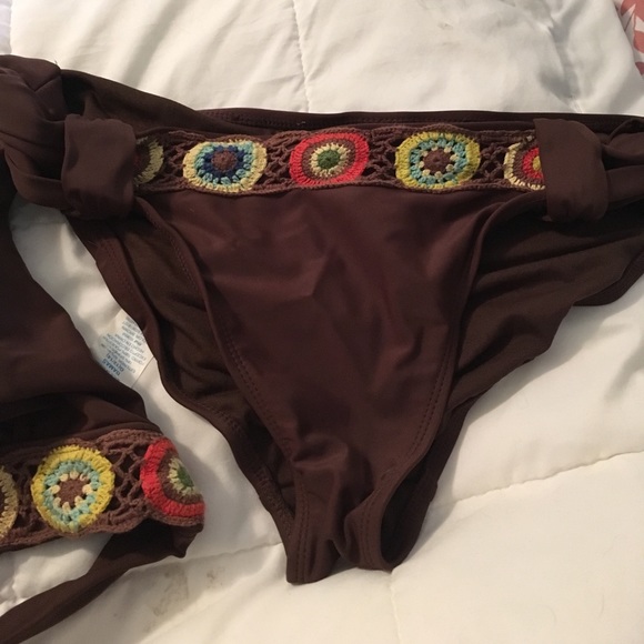 Brown Crocheted Bikini - Picture 3 of 5