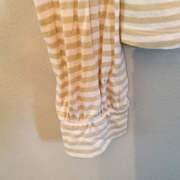 Turtleneck, tan and white stripe, oh so soft - Picture 2 of 3