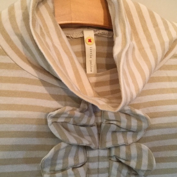 Turtleneck, tan and white stripe, oh so soft - Picture 3 of 3